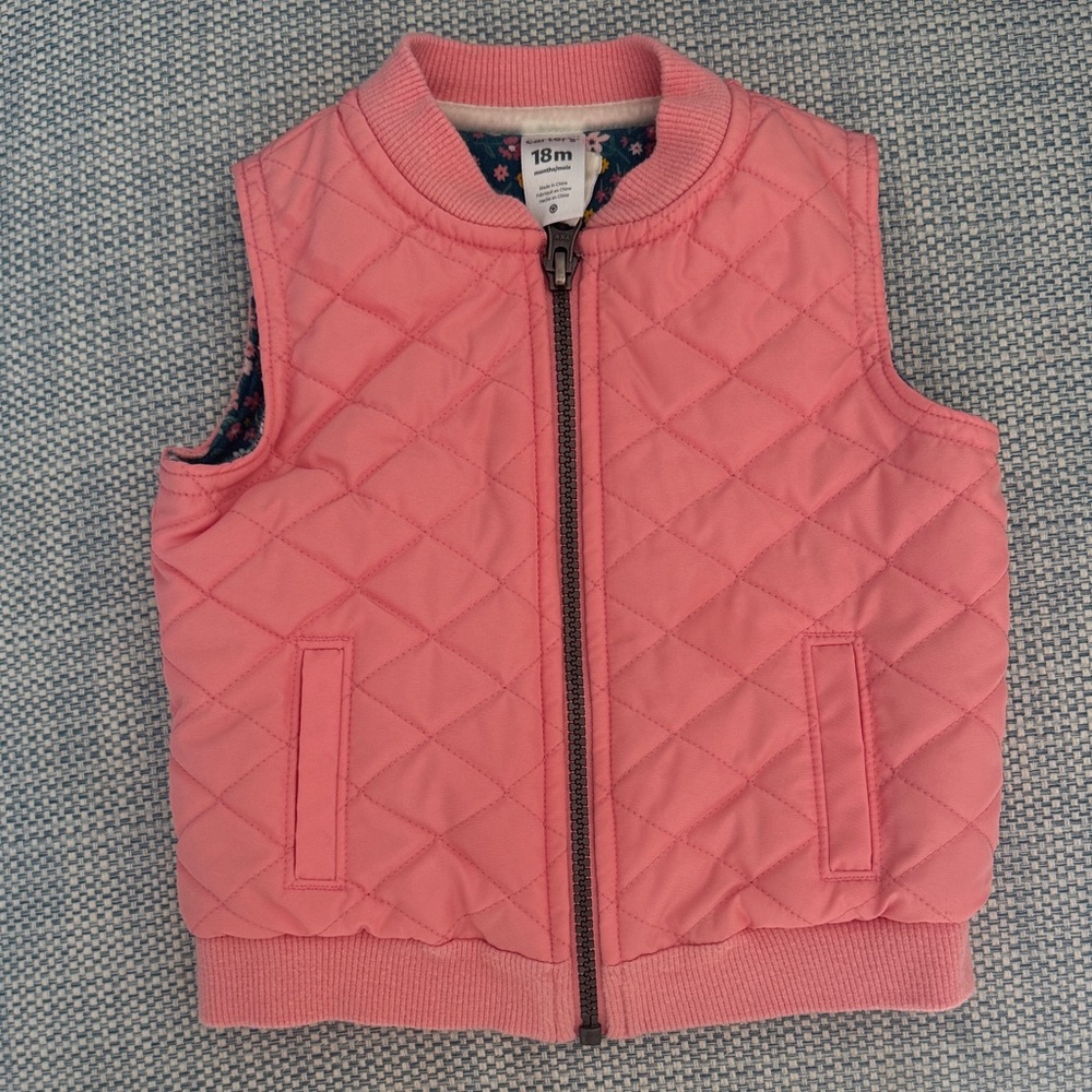 Carter's Pink Quilted Vest for Kids